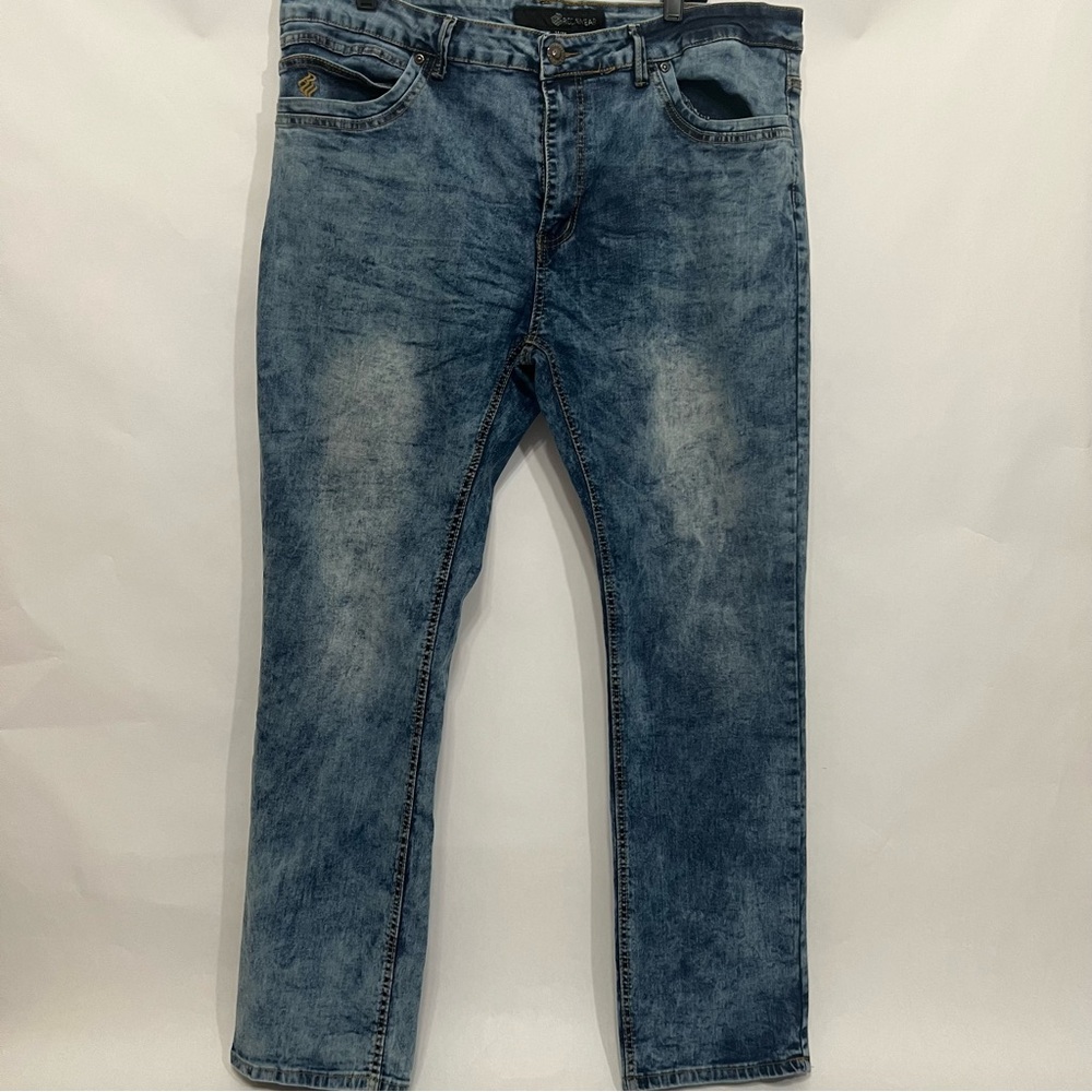 Rocawear Stone Washed Straight Leg Denim Jeans Men’s 40X32